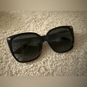 Gucci Black Oversized Square Sunglasses